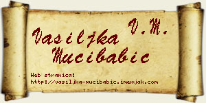 Vasiljka Mučibabić vizit kartica